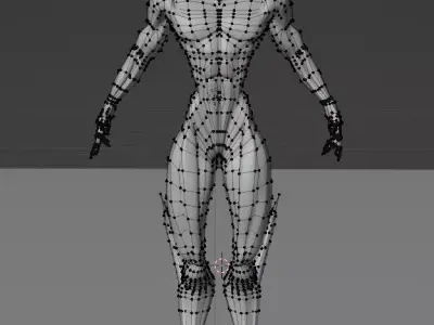 Stylized Horned Alien Creature 3D model