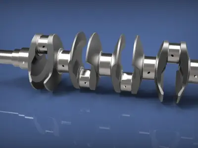 Crank shaft 3D model