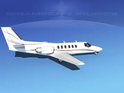 Cessna C550 Citation II V15 3D model