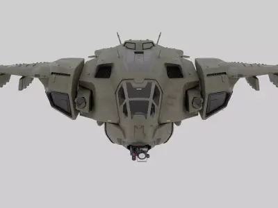 Halo Pelican Rigged Blender 3D Model Halo Infinite Inspired 3D model