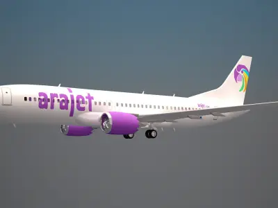 Arajet Air Boeing 737 Max 8 3D model