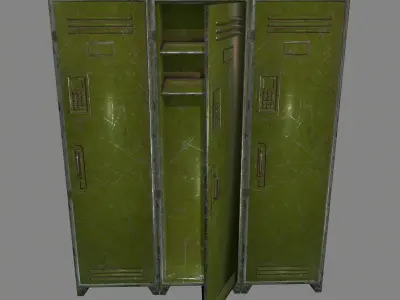 locker 1 Low-poly 3D model