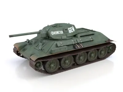 T-34-76 - Model 1941 -Soviet medium tank - 109TD 3D model
