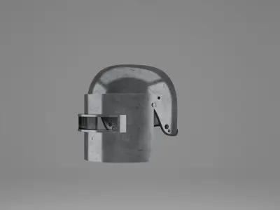 War Helmet - Game Ready 3D model