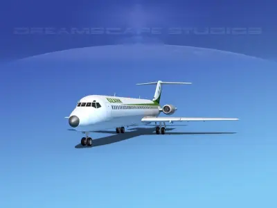 Douglas DC-9-40 Ozark 3D model