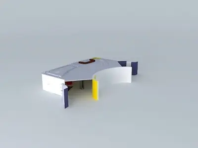 Pizza Cono Cafe using THORN Light Fitting Concavia Free 3D model