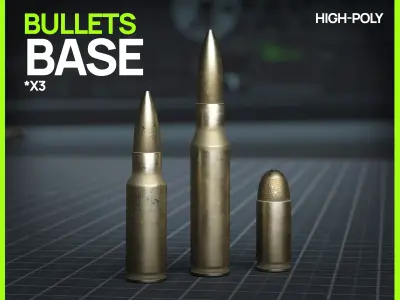 Bullets x3 3D model