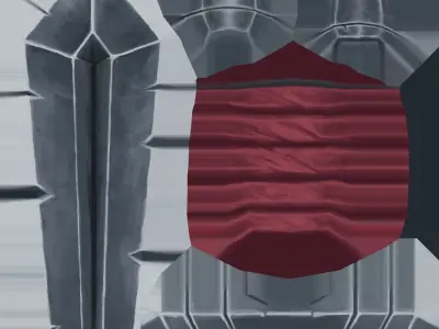 Handpainted Fantasy Medieval Simple Steel Sword Free low-poly 3D model