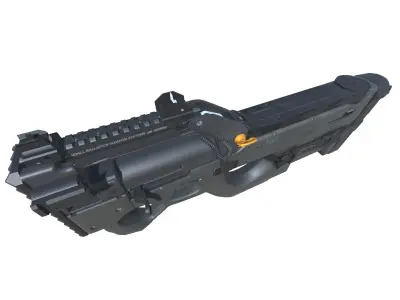 55-FHR-40-SMG-gun model 3d game ready model Low-poly 3D model Low-poly 3D model