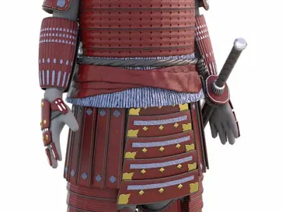 Samurai armor 3D model get