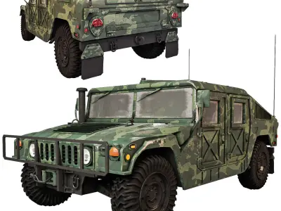 Humvee Military M1151 3D model