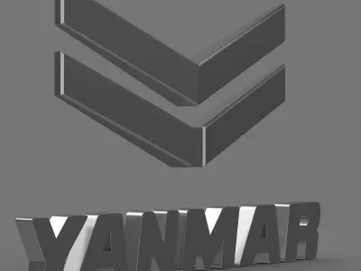 yanmar logo 3D model
