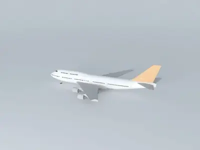 Aircraft in Guarulhos 3D model