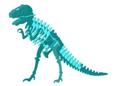 T-Rex Puzzle 3D model