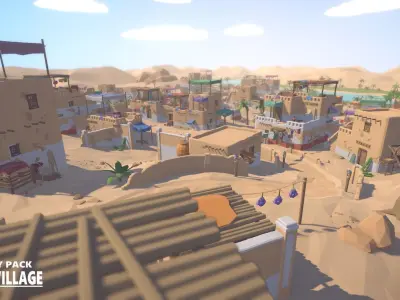 RPG Poly Pack - Desert Village Low-poly 3D model