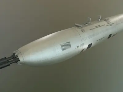 Gun Pod UPK-23-250 Low-poly 3D model