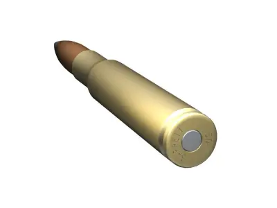 Ammunition 50cal Barrett Free 3D model
