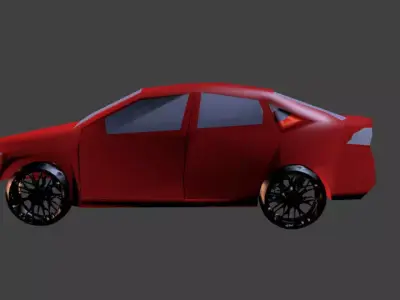 Dodge Dart GT 2013 no interior Free low-poly 3D model
