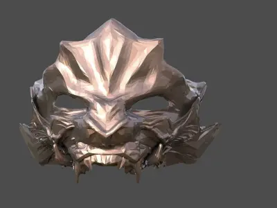 Sci fi Wolf Mask Top 3D model