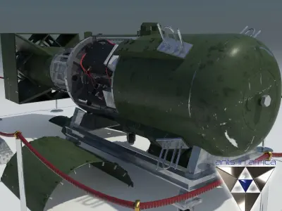Atomic bomb Little Boy 3D model
