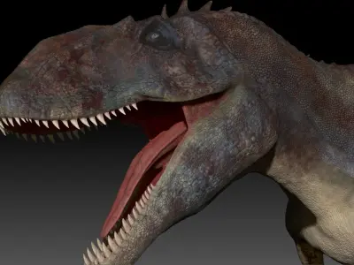 Dinosaur Carcharodontosaurus Sculpt Project 3D model