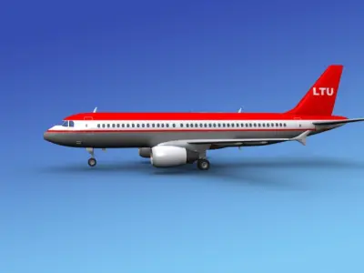 Airbus A320 LTU 3D model