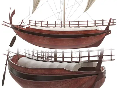 Greek Merchant Ship 3D model