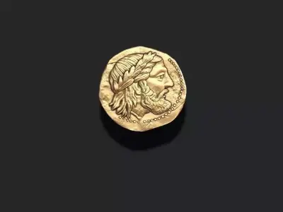 old coin v5 3D print model