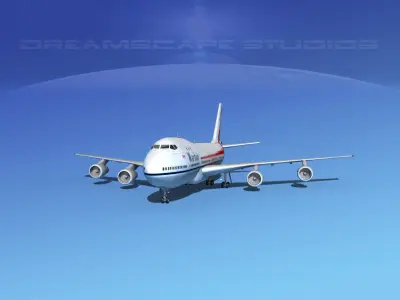  Boeing 747-100 Wardair Canada 3D model