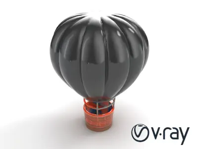 Classic Hot Air Balloon Dark Enigma model pack Low-poly 3D model