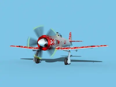 Hawker Sea Fury V22 Racer 3D model
