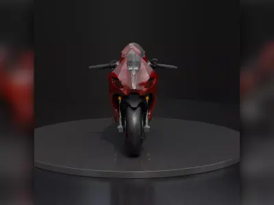 Superbike Motorcycle Sportbike with Bonus Texture Marc Marquez 3D model