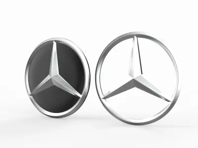 Mercedes-Benz Logo Free 3D model