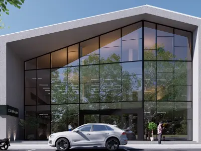 building shopping Low-poly 3D model