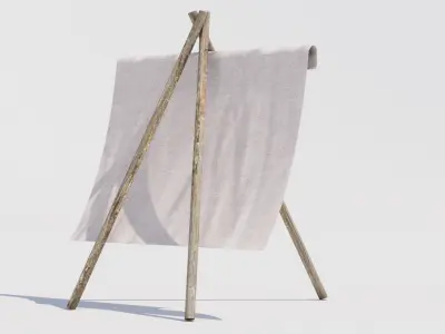 Tent 04 Low-poly 3D model