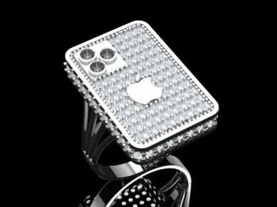 iphone Ring 3D print model