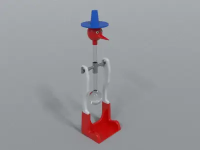 laos Drinking Bird Low-poly 3D model