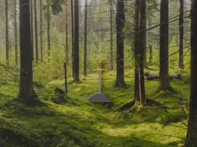 Sword In The Stone Free low-poly 3D model