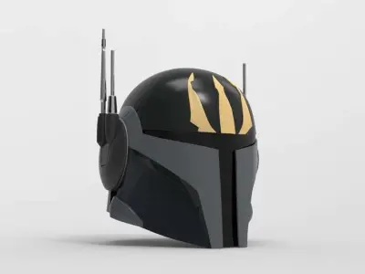 Pre Vizsla Clone Wars helmet STL file for 3d print 3D model