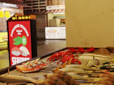 Japanese restaurant Street Yatai Boosuseki 3D model