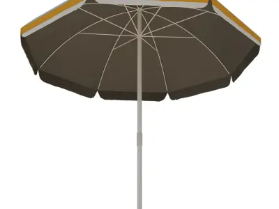 Realistic Beach Umbrella 3D Model Free 3D model