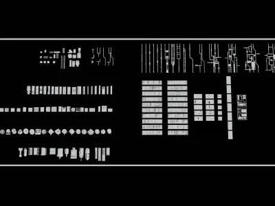SCIFI KITBASH 3D model