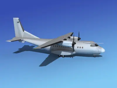 Casa CN-235 Bare Metal 3D model