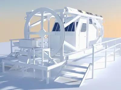 BLAST SIMULATOR Low-poly 3D model