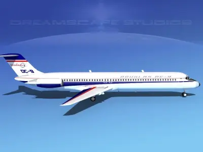 Douglas DC-9-50 Douglas 3D model