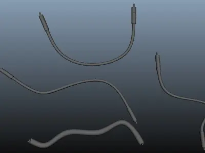 Cables untextured Free 3D model