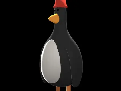 Feathers McGraw penguin from Wallace and Gromit printable 3D print model