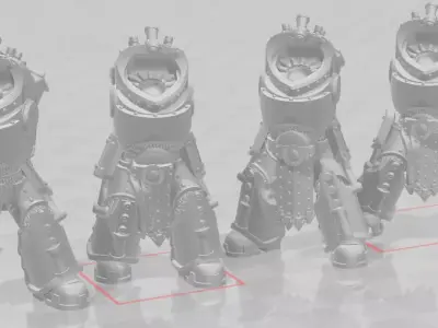 Jupiter Pattern Exo Suits - No symbols - BODIES ONLY Free 3D print model