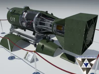 Atomic bomb Little Boy 3D model