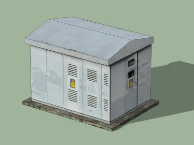 pad-mounted transformer substation 3D model
